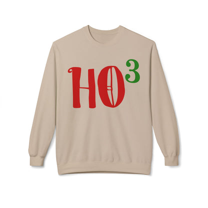 Christmas HO — Festive Red & Green Holiday Crewneck Sweatshirt
