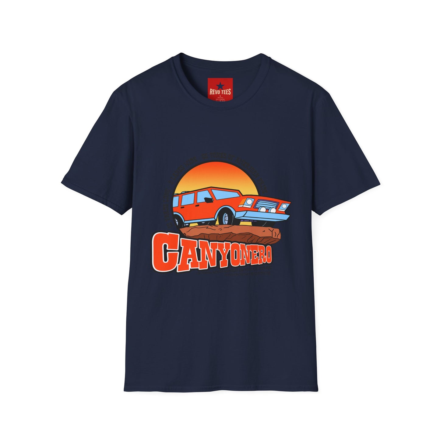 Classic Station Wagon Simpsons Sunset T‑Shirt — “Camping” Vintage Car Graphic