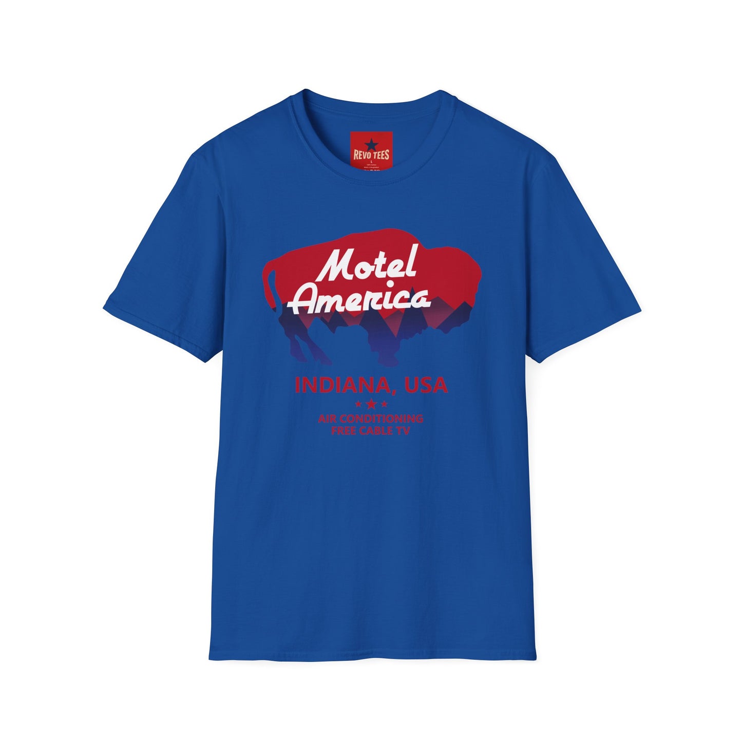 Motel America Buffalo T-Shirt — Retro Indiana Roadtrip Tee