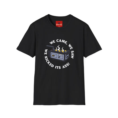 T‑Shirt — “We Came, We Saw, We Kicked Its Ass” Grill/BBQ Crew Tee