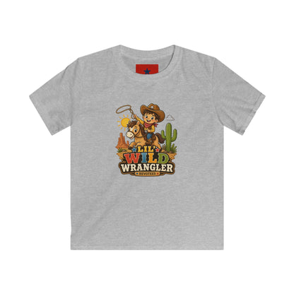 Kids Tee — "Lil' Wild Wrangler" Cute Cowboy Kid Graphic Shirt