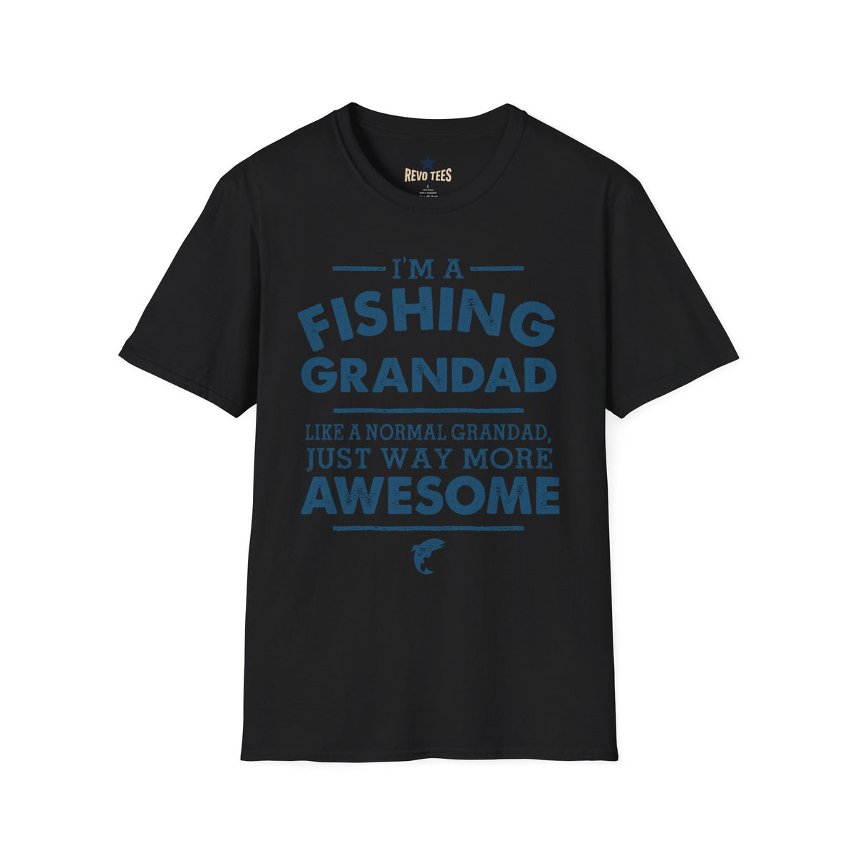 Revotees Fishing Grandad Im a Fishing Grandad Graphic for Proud Grandpa Father S Day Gift T-Shirt - alternate view 3