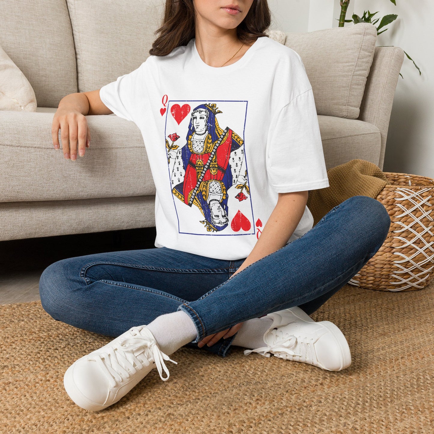 Queen of Hearts T-Shirt — Playing Card Graphic Tee