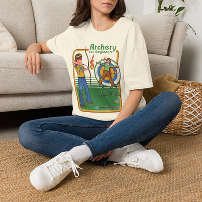 Archery for Beginners T-Shirt — Retro Kids' Archery Practice Graphic Tee