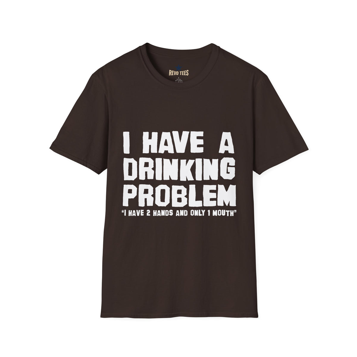 Revotees I Have a Drinking Problem Unisex Softstyle T-Shirt - alternate view 3