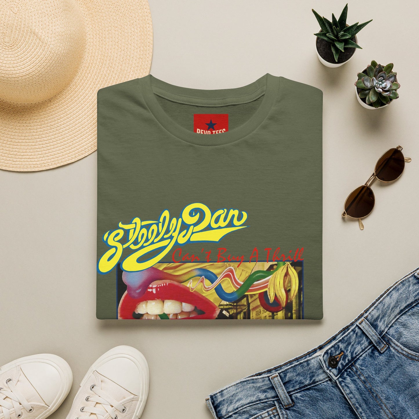 Steely Dan "Can't Buy a Thrill" Retro Album Art T-Shirt