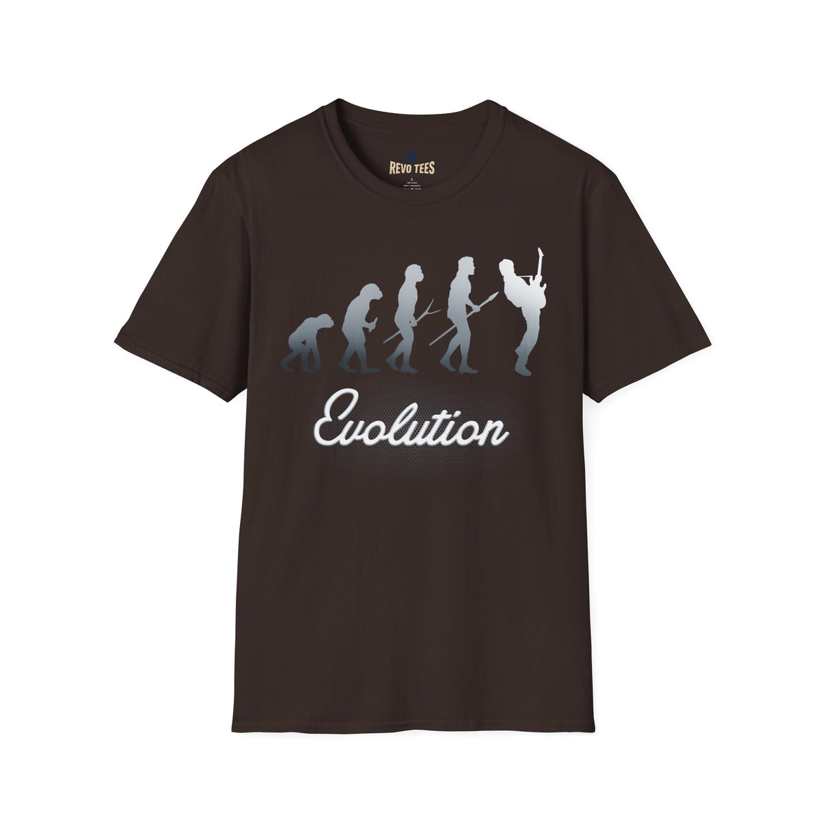Revotees Evolution of Guitarists Unisex Softstyle T-Shirt - alternate view 2