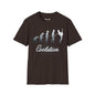Revotees Evolution of Guitarists Unisex Softstyle T-Shirt - alternate view 2