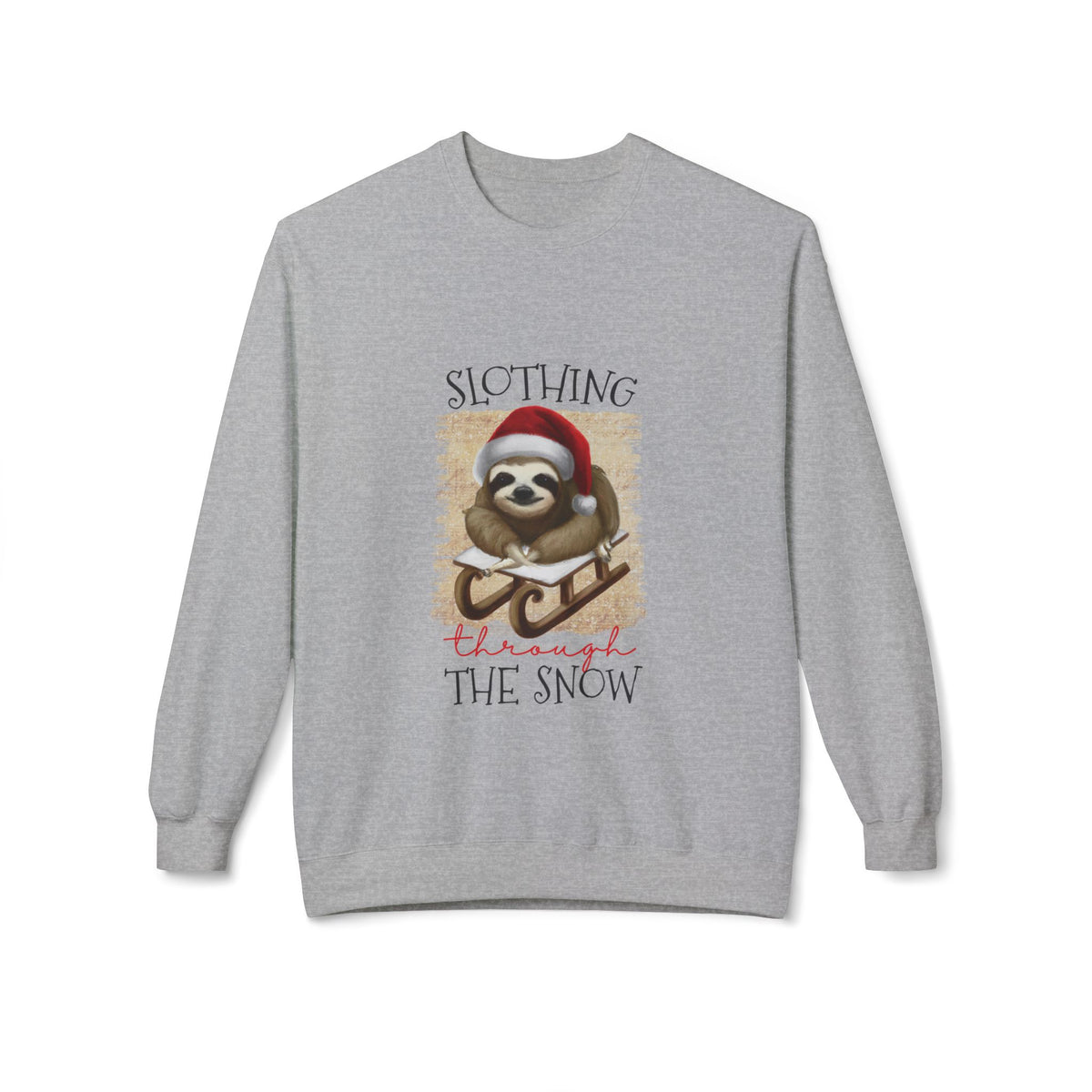 Slothing Through the Snow Crewneck Sweatshirt