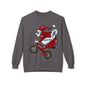 Santa Bear BMX Sweatshirt — Funny Christmas Cycling Holiday Crewneck