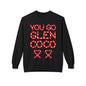 "You Go Glen Coco" Candy Cane Holiday Graphic Crewneck Sweatshirt