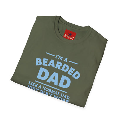 Bearded Dad T‑Shirt — "I'm a Bearded Dad" Funny Father's Day Tee