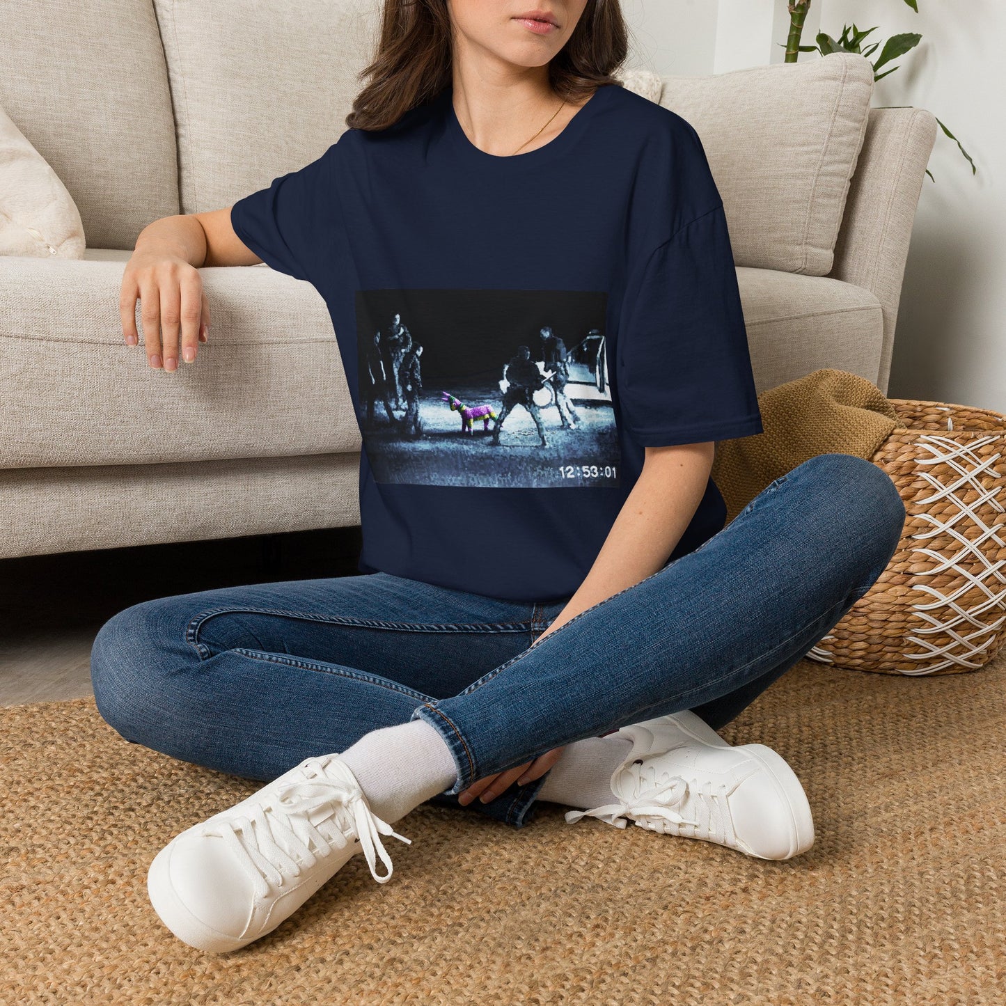 Banksy T-Shirt — Moody Night Street Scene Graphic Tee (12/05/01)