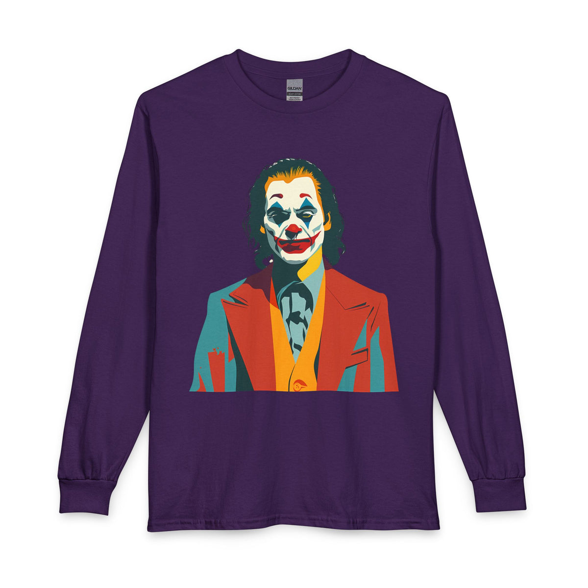 Pop Art The Joker Portrait Long Sleeve Tee