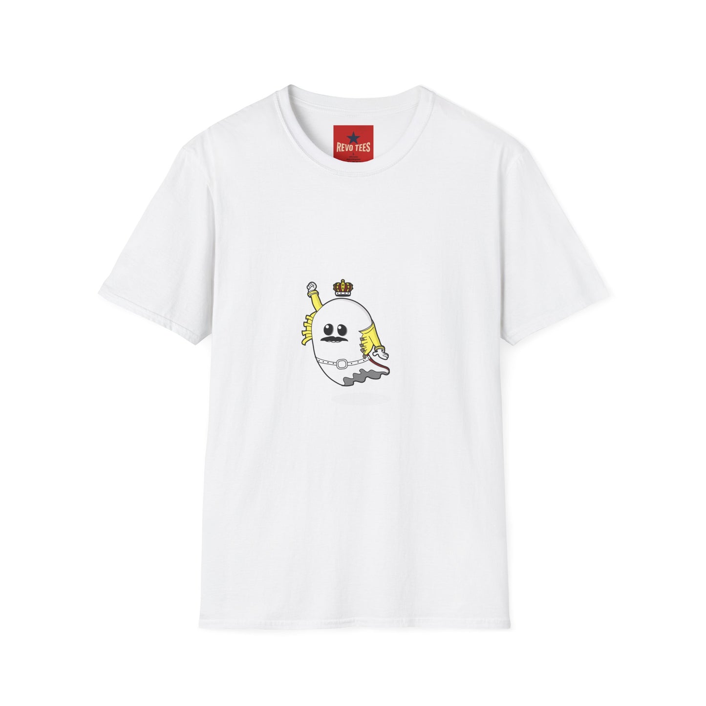 Ghost with Crown T‑Shirt — Cute Retro Cartoon Halloween Tee