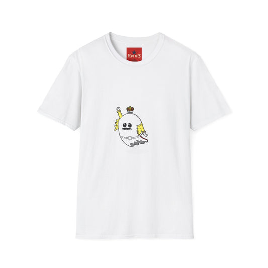 Ghost with Crown T‑Shirt — Cute Retro Cartoon Halloween Tee