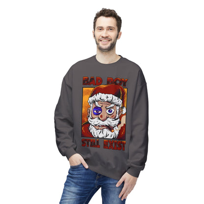 Bad Boy Santa — 'Bad Boy Still Exist' Christmas Crewneck Sweatshirt