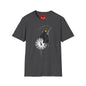 Banksy T‑Shirt — Grim Reaper Clock Graphic Tee (Smiley Mask)