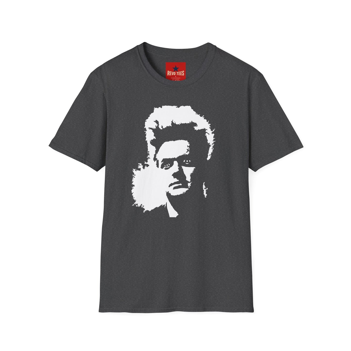 Retro Icon Portrait T-Shirt — High-Contrast Celebrity Silhouette Tee