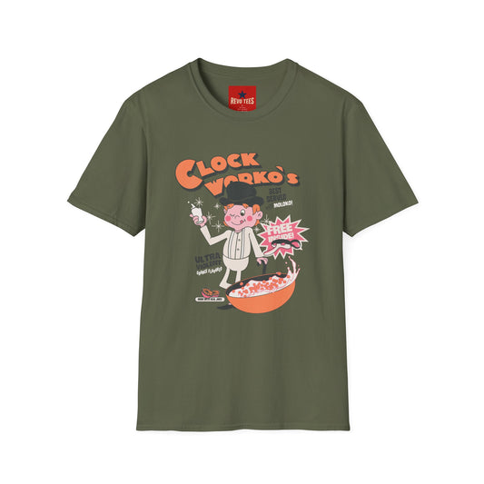 Clock Worko's Cereal Tee — Retro Cartoon Breakfast Shirt
