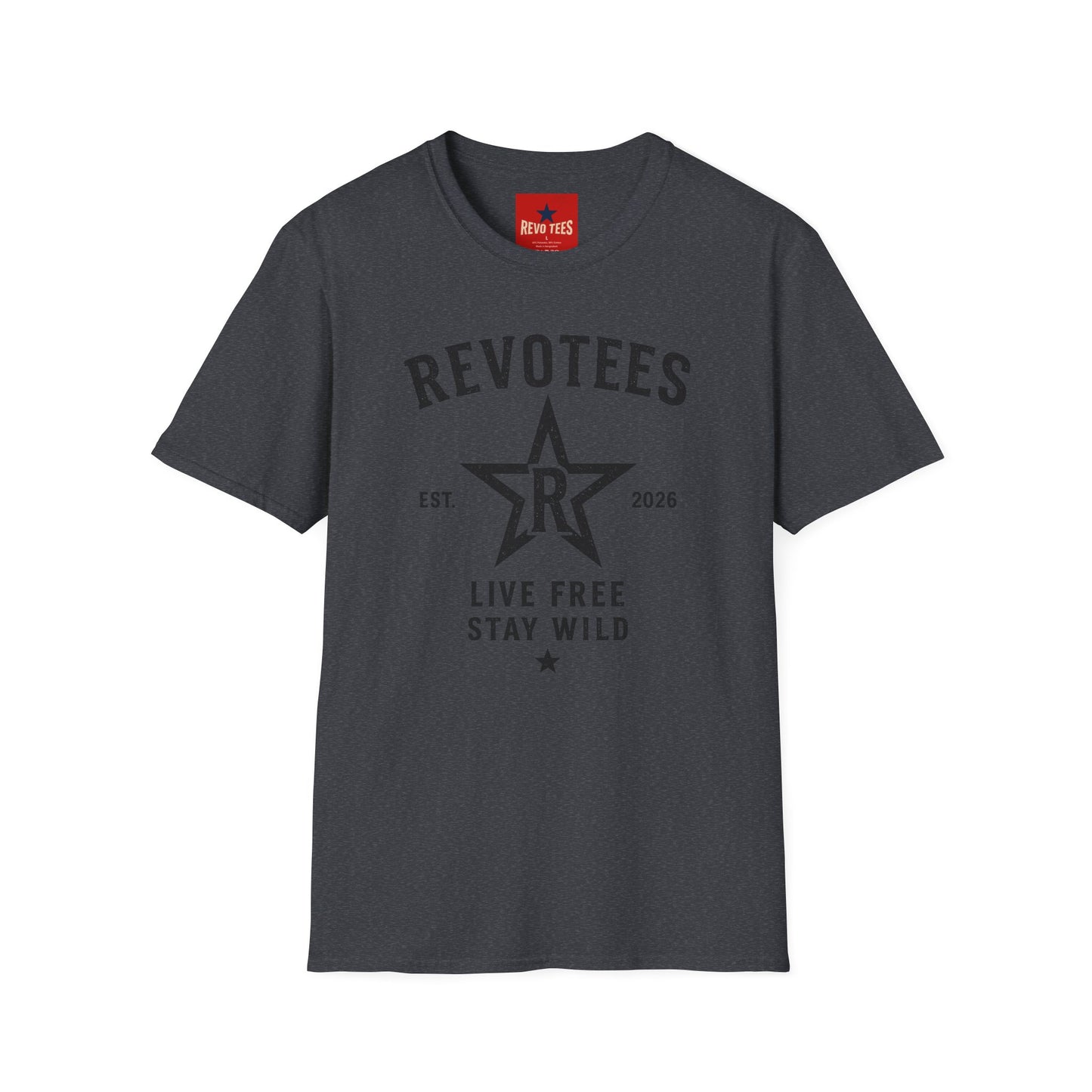 REVOTEES Graphic T-Shirt — "Revotees" Star Logo Tee (Est. 2026)