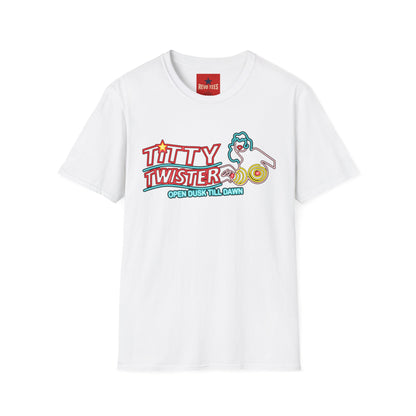 T-Shirt — 'Titty Twister' Neon Logo Tee (Open Dusk Till Dawn)