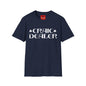 Craic Dealer T-Shirt — Irish Pub Humor Tee with Shamrock Design