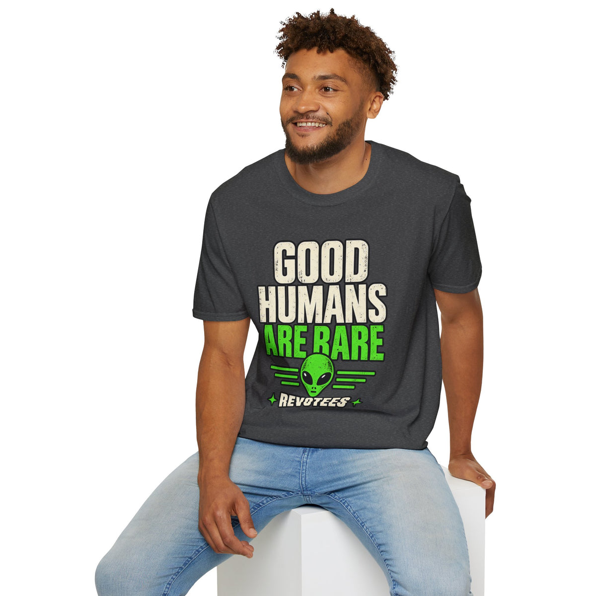 REVOTEES Good Humans Are Rare Alien T-Shirt