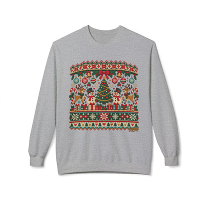 REVOTEES Christmas Tree Holiday Ugly Sweater Crewneck Sweatshirt