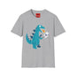 Dino vs. Astronaut Graphic T-Shirt — Cute Cartoon Monster Tee