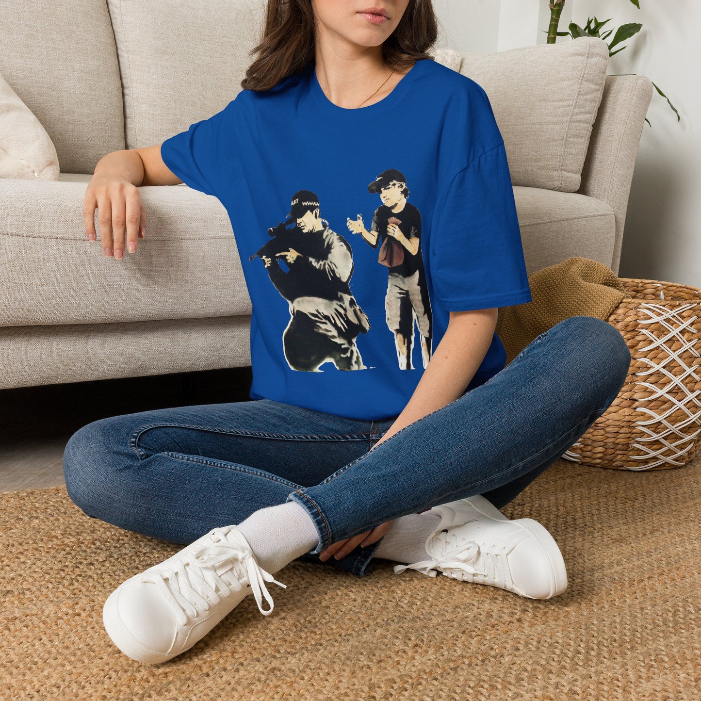 Banksy Sniper Graphic T-Shirt