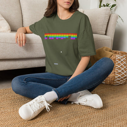 Rainbow Equalizer T-Shirt — Retro Audio Bars Pride Tee