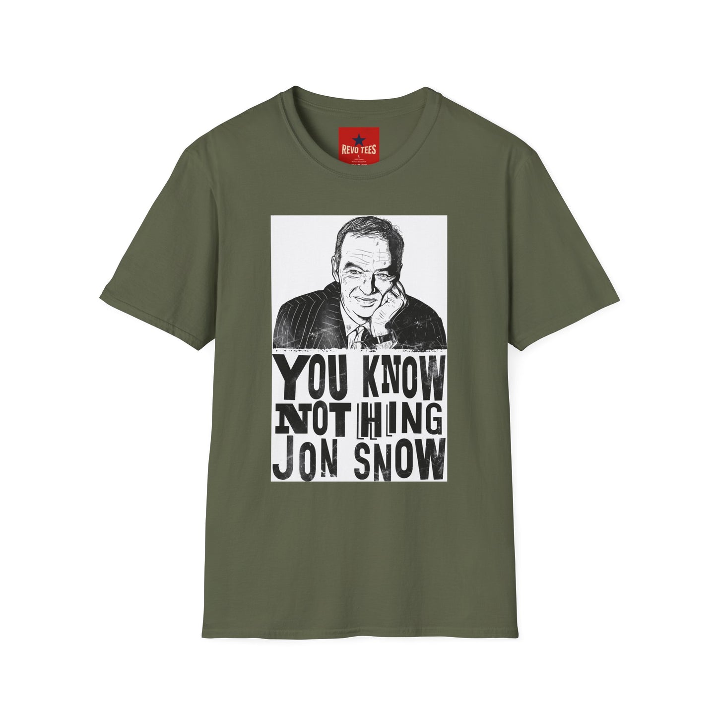 T-Shirt — "You Know Nothing Jon Snow" Graphic Tee (Sketch Portrait)