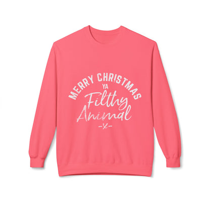 Merry Christmas Ya Filthy Animal Crewneck Sweatshirt