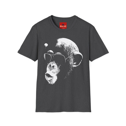 Chimpanzee Sunglasses T-Shirt — Retro Monkey Graphic Tee