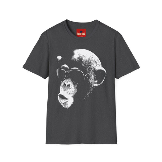 Chimpanzee Sunglasses T-Shirt — Retro Monkey Graphic Tee