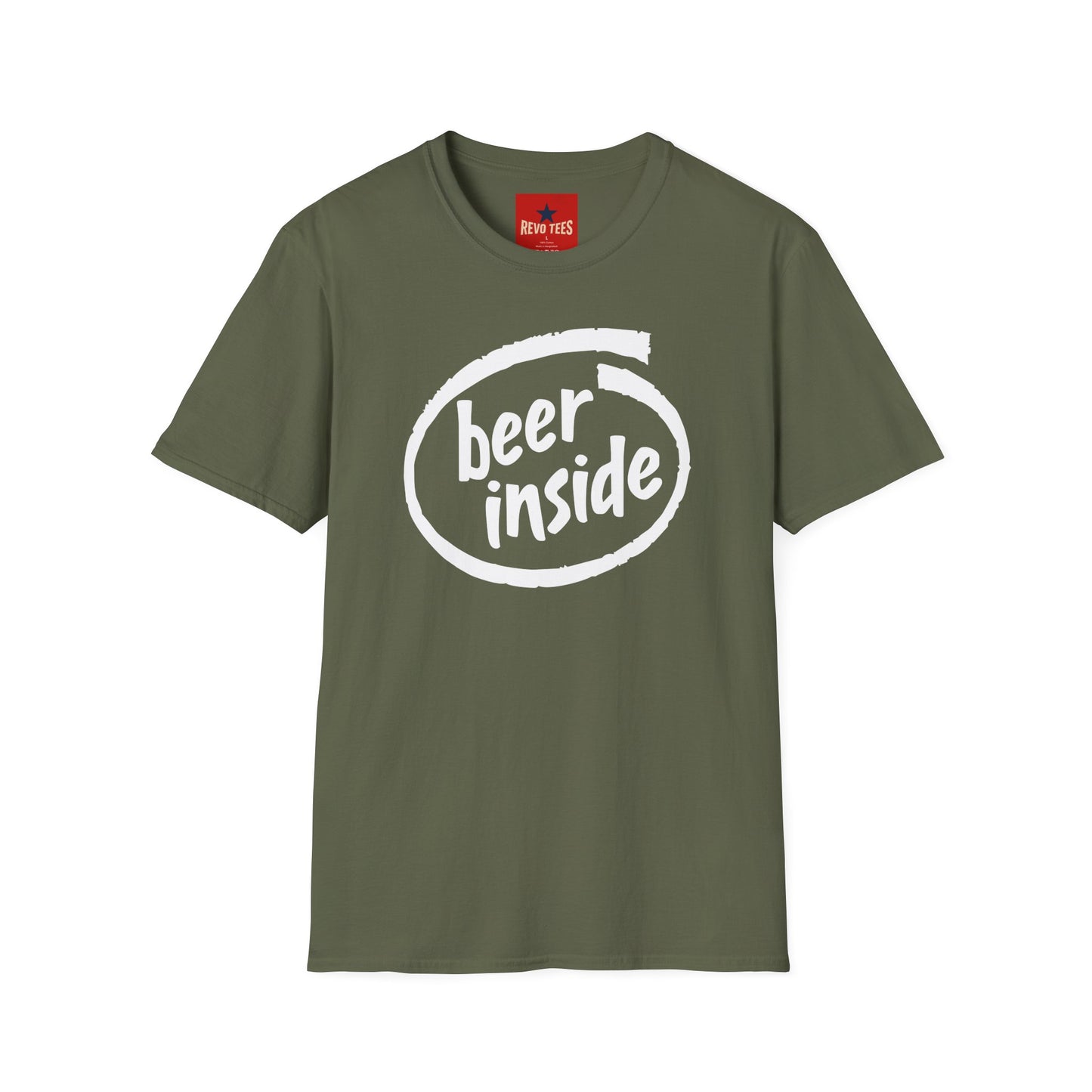 Beer Inside T-Shirt — Funny Craft Beer Logo Tee for Beer Lovers