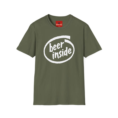 Beer Inside T-Shirt — Funny Craft Beer Logo Tee for Beer Lovers