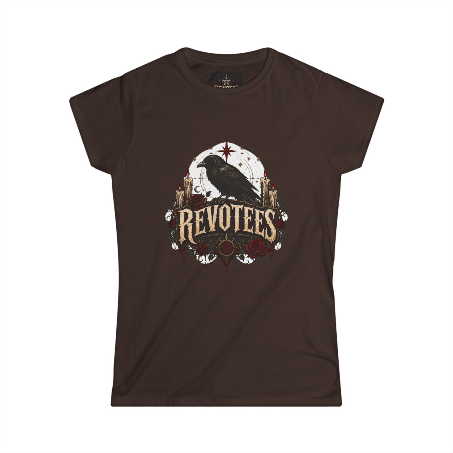 Revotees Crow Graphic Tee — Women's Vintage Raven T‑Shirt