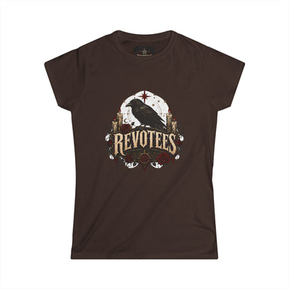 Revotees Crow Graphic Tee — Women's Vintage Raven T‑Shirt