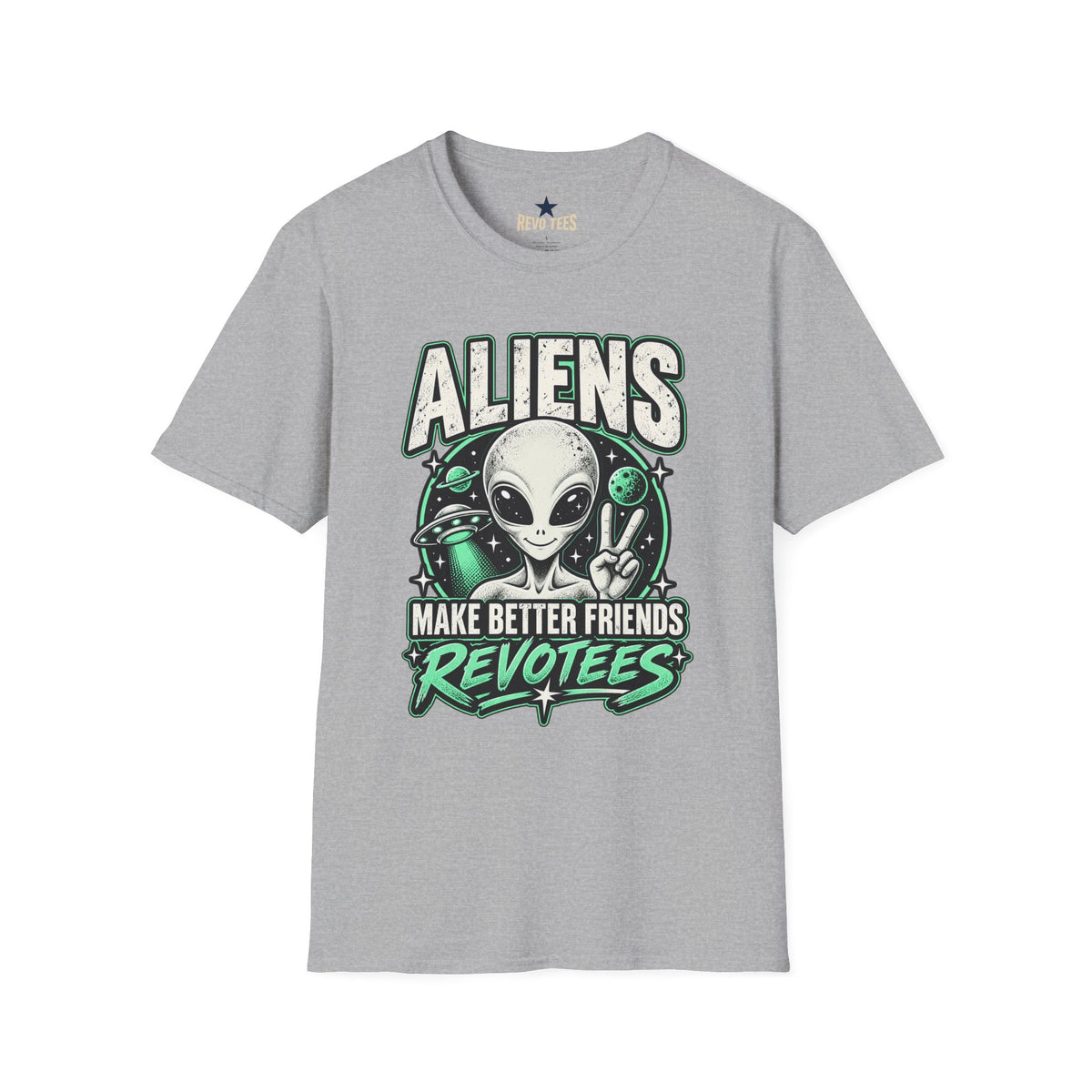 REVOTEES "Aliens Make Better Friends Revotees" Sci‑Fi Tee