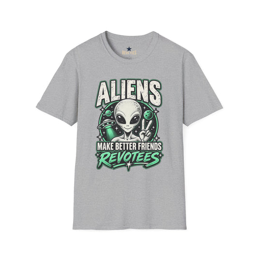 REVOTEES "Aliens Make Better Friends Revotees" Sci‑Fi Tee