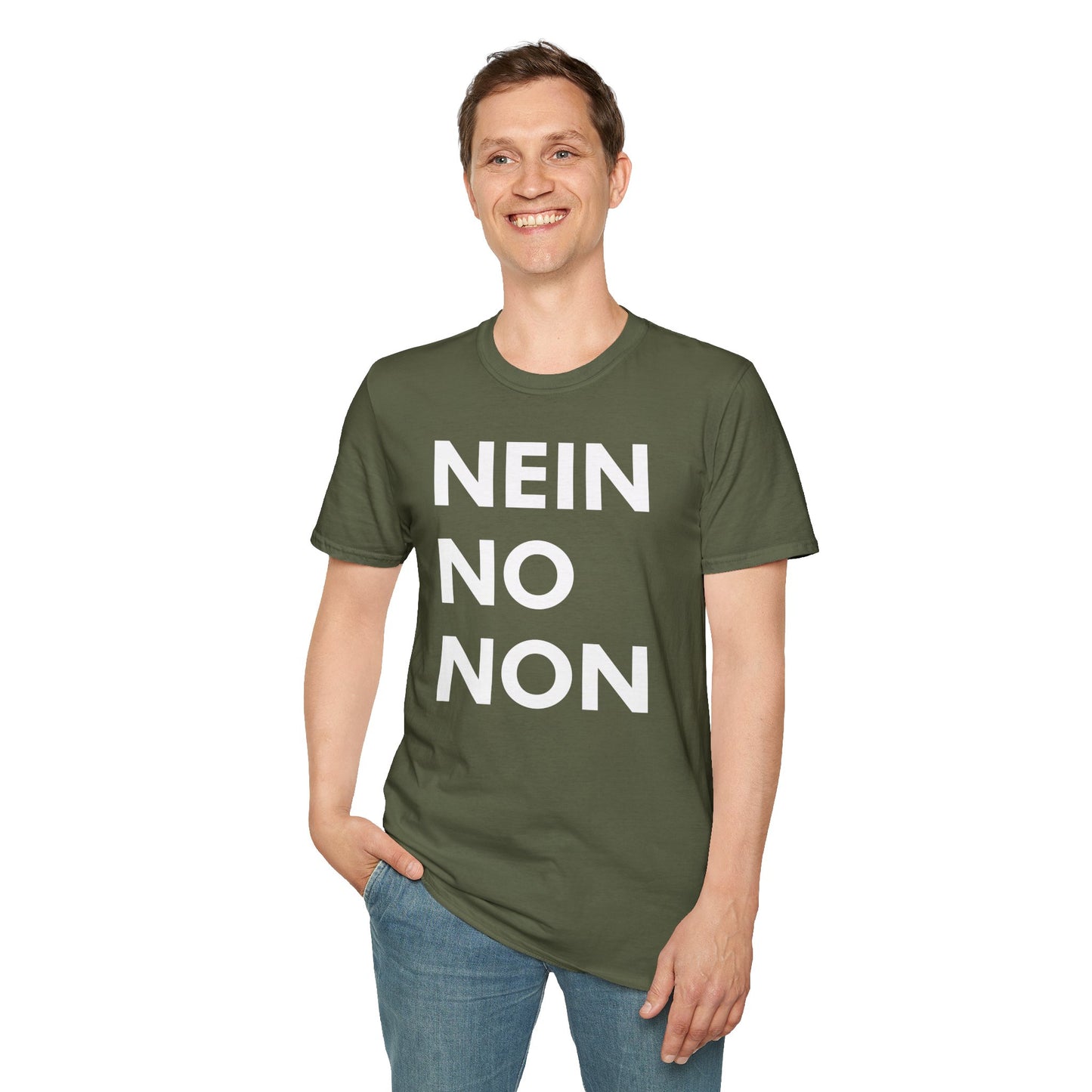 Nein / No Graphic T‑Shirt — Bold Bilingual Statement Tee