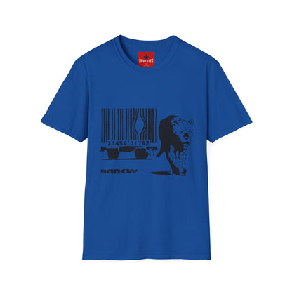 Barcode Cow Graphic T‑Shirt — Animal Rights / Eco Protest Tee