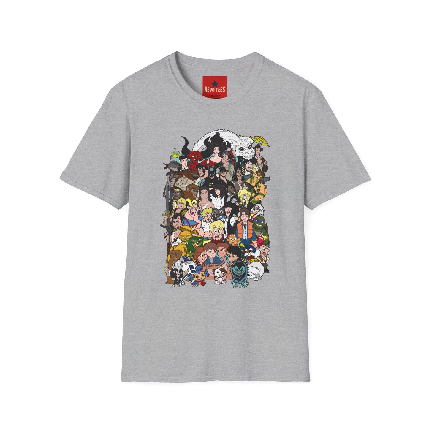 Anime Character Collage T-Shirt — Retro Studio Movie Tribute Tee
