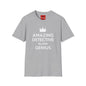 Amazing Detective Slash Genius T-Shirt — Funny Crown Graphic Tee for Sleuths & Gift Giving