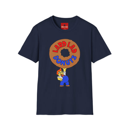Donut Vintage Logo T‑Shirt — "Lard Lad Donuts" Cartoon Tee