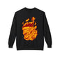 Flaming Santa Skull Redneck - I mean Crewneck Sweatshirt