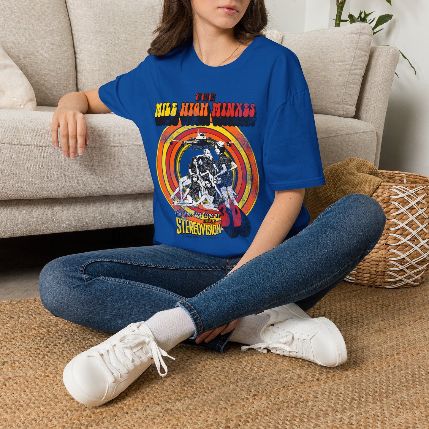 The Mile High Minxes Retro Band Tee — Vintage 70s Psychedelic Concert T-Shirt