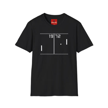 1972 Retro Pong T-Shirt — Vintage Arcade Video Game Tee